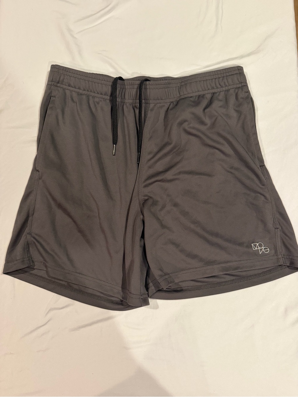H&M Men's Charcoal Gray Athletic Shorts with Drawstring